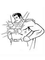 coloriage superman resiste aux lasers